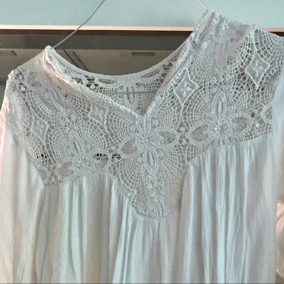 ZARA cream top~ beautiful flowy boho style~xs - Picture 3 of 3